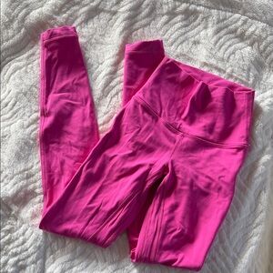 Lululemon pink leggings. Size 0